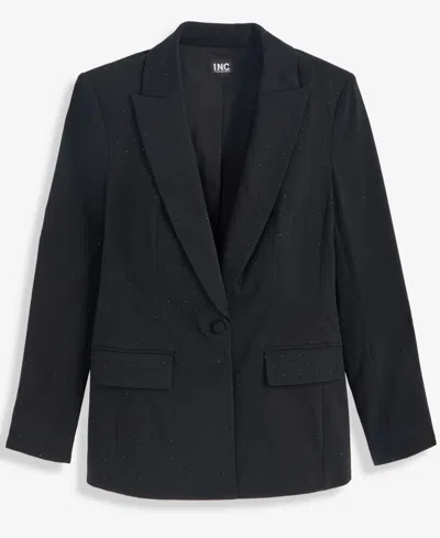 Inc International Concepts Women's Embellished Blazer, Macy's Exclusive In Black