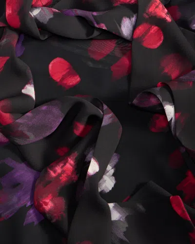 Inc International Concepts Women's Long-sleeve Tie-neck Blouse, Macy's Exclusive In Black