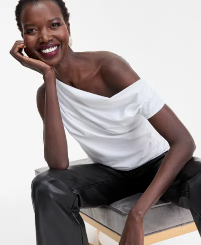 Inc International Concepts Women's Off-the-shoulder Top, Macy's Exclusive In White