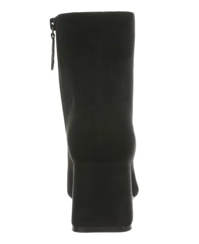 On 34th Margoe Square-toe Booties, Created For Macy's In Black