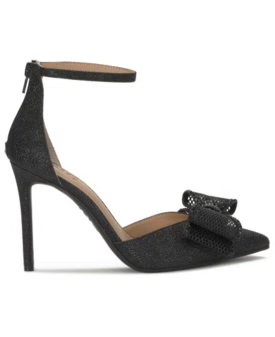 Inc International Concepts Women's Kierstyn Point Toe Bow Sandals, Macy's Exclusive In Black