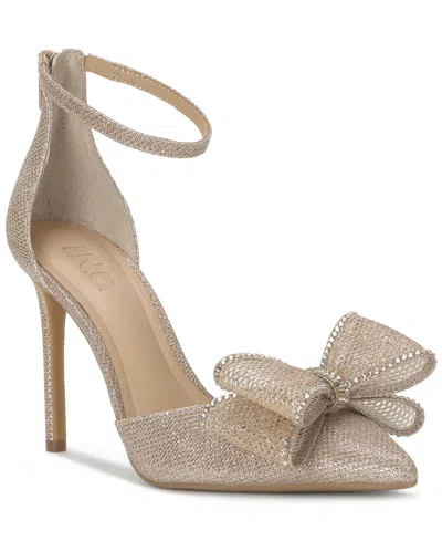 Inc International Concepts Women's Kierstyn Point Toe Bow Sandals, Macy's Exclusive In Neutral