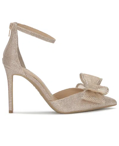 Inc International Concepts Women's Kierstyn Point Toe Bow Sandals, Macy's Exclusive In Neutral