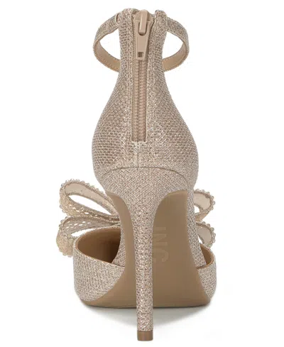 Inc International Concepts Women's Kierstyn Point Toe Bow Sandals, Macy's Exclusive In Neutral