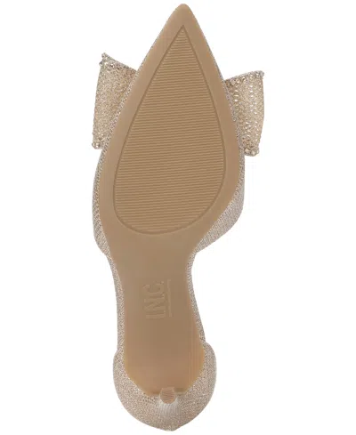 Inc International Concepts Women's Kierstyn Point Toe Bow Sandals, Macy's Exclusive In Neutral
