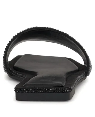 Inc International Concepts Women's Yamille Square Toe Flat Sandals, Macy's Exclusive In Black