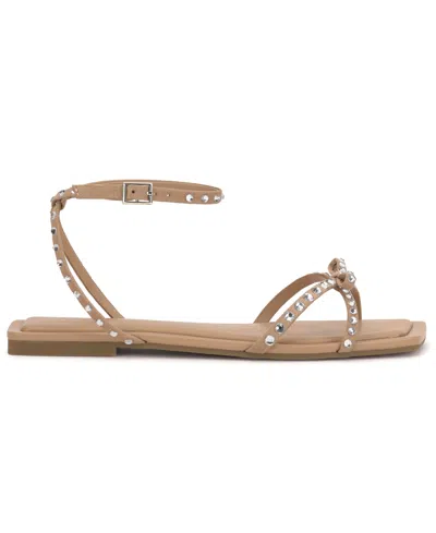 Inc International Concepts Women's Yarina Flat Sandals, Macy's Exclusive In Brown