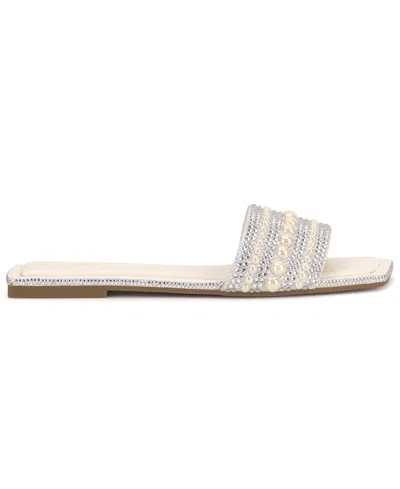 Inc International Concepts Women's Yamille Square Toe Flat Sandals, Macy's Exclusive In Neutral
