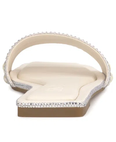 Inc International Concepts Women's Yamille Square Toe Flat Sandals, Macy's Exclusive In Neutral