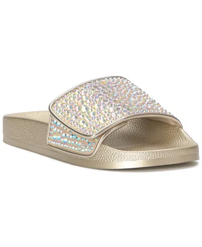 Inc International Concepts Women's Peymin Pool Slides, Created For Macy's In Gold