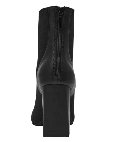 Wild Pair Iloise Womens Faux Suede Zip Up Ankle Boots In Black