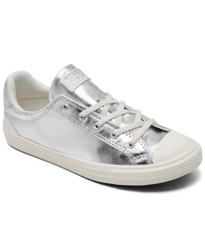 Converse Chuck Taylor All Star Dainty Lucky Metal Sneakers Silver Metallic/egret In Silver