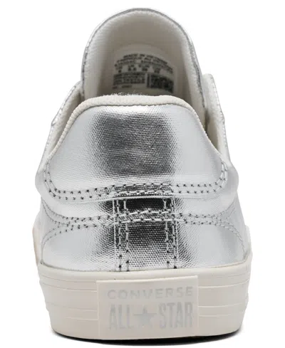Converse Chuck Taylor All Star Dainty Lucky Metal Sneakers Silver Metallic/egret In Silver
