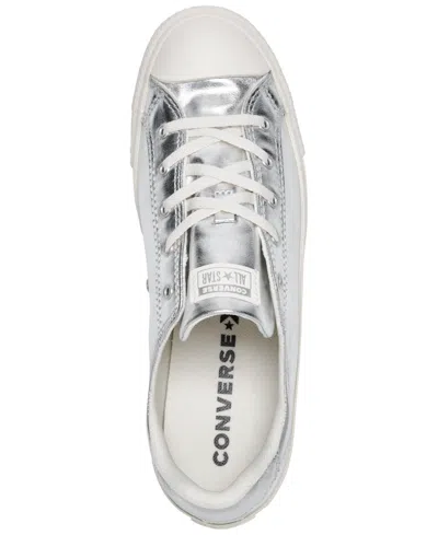 Converse Chuck Taylor All Star Dainty Lucky Metal Sneakers Silver Metallic/egret In Silver