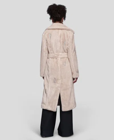 Avec Les Filles Belted Robe Maxi Coat In Neutral