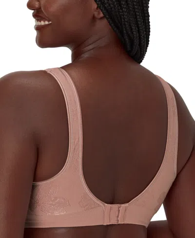 Bali Women's Comfort Revolution Comfortflex Fit Seamless Shaping Wireless Bra 3488 In Red