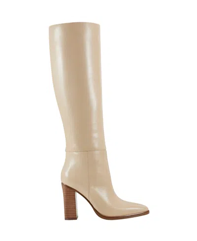 Marc Fisher Ltd Women's Lannie Dress Leather Boot In Neutral