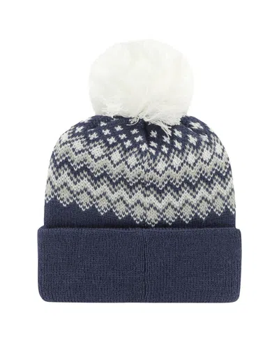 47 Brand Women's ' Blue Toronto Maple Leafs Elsaâ Cuffed Knit Hat With Pom In Blue