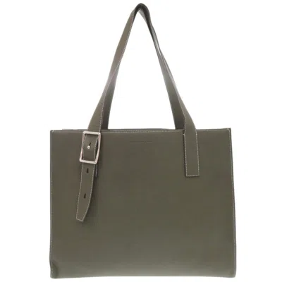 Pre-owned Bonaventura Leather Tote Bag () In Green
