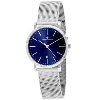 Christian Van Sant Paradigm Quartz Blue Dial Ladies Watch Cv4220 In Metallic