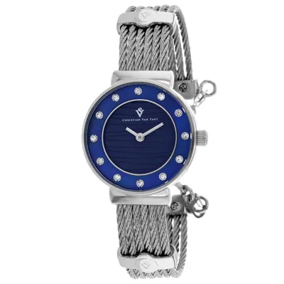Christian Van Sant Women's Cavo Blue Dial Watch In Blue
