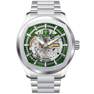 Christian Van Sant Men's Romeo Green Dial Watch In Green