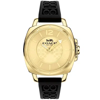 Coach Women's Boyfriend Gold Dial Watch In Gold
