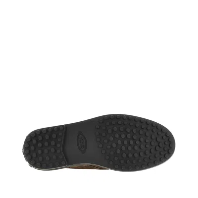 Tod's Suede Gommino Desert Boots In Brown