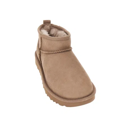 Ugg Classic Ultra Mini Suede Boots For Woman In Neutral