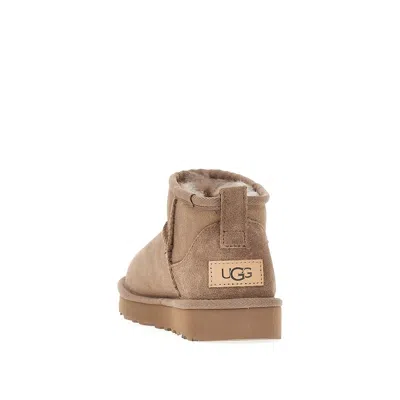 Ugg Classic Ultra Mini Suede Boots For Woman In Neutral
