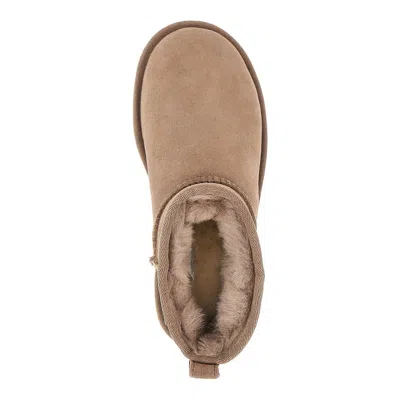 Ugg Classic Ultra Mini Suede Boots For Woman In Neutral
