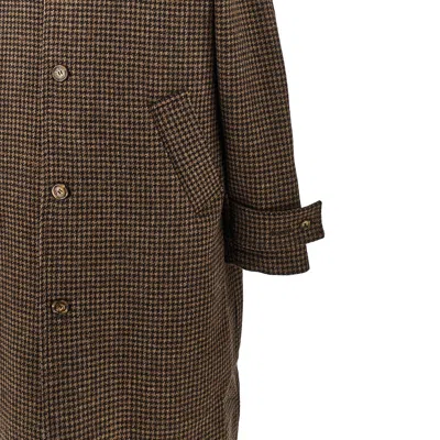 Forét Houndstooth-pattern Button Coat In Multi