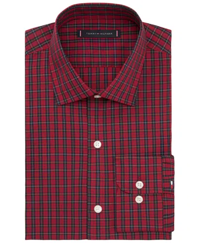 Tommy Hilfiger Men's Flex Slim Fit Dress Shirt In Multi
