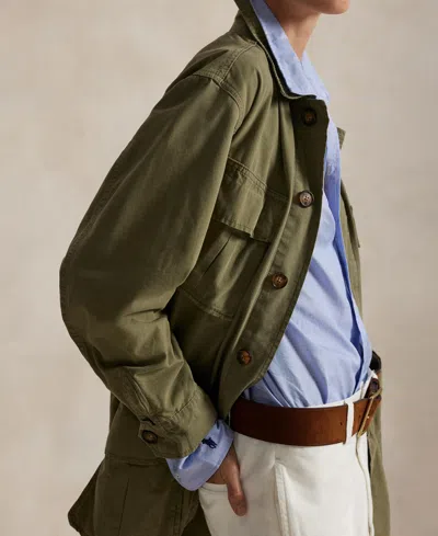 Polo Ralph Lauren Women's Long Sleeve Utility Jacket In Green