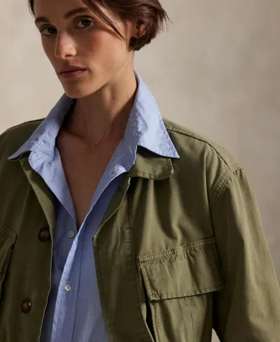 Polo Ralph Lauren Women's Long Sleeve Utility Jacket In Green