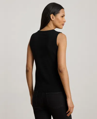 Ralph Lauren Women's Belting-print Sleeveless Sweater Top In Multi