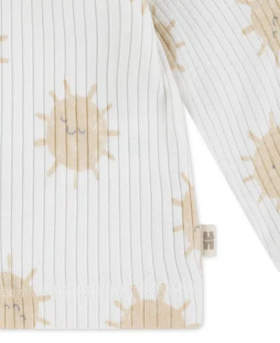 Huggies Baby Girls Turn Me Around Cotton Jacket, Bodysuit & Pants, 3-piece Set In Brown