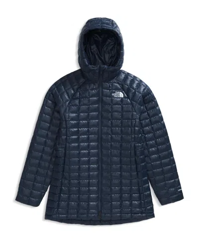 The North Face Thermoball Quilted Hooded Parka In Blue