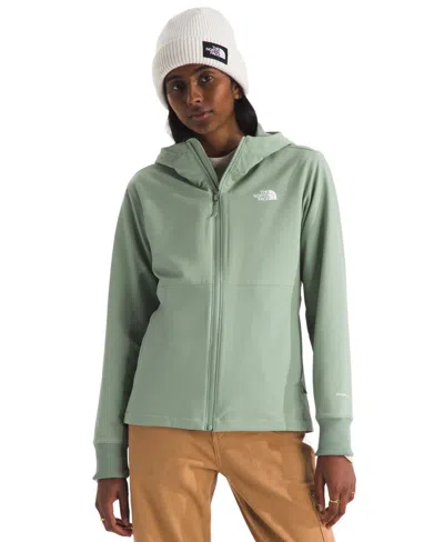 The North Face Women's Shelbe Raschel Hoodie Jacket In Green