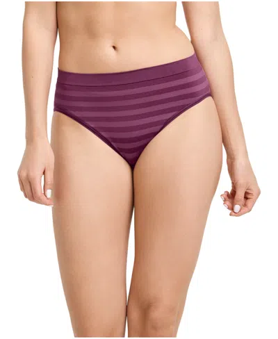 Jockey Women's Seamfree Hi-cut Stretch Underwear 3788 In Purple
