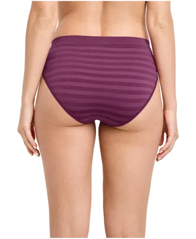 Jockey Women's Seamfree Hi-cut Stretch Underwear 3788 In Purple