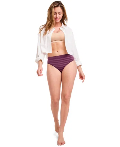 Jockey Women's Seamfree Hi-cut Stretch Underwear 3788 In Purple