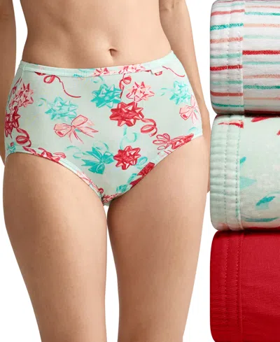 Jockey Elance Brief 3 Pack Underwear 1484, 1486 Extended Sizes In White