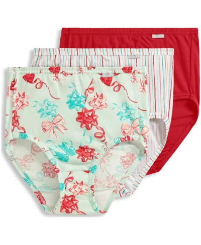 Jockey Elance Brief 3 Pack Underwear 1484, 1486 Extended Sizes In White