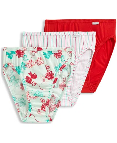 Jockey Elance Brief 3 Pack Underwear 1484, 1486 Extended Sizes In Multi