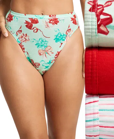 Jockey Elance Brief 3 Pack Underwear 1484, 1486 Extended Sizes In Multi