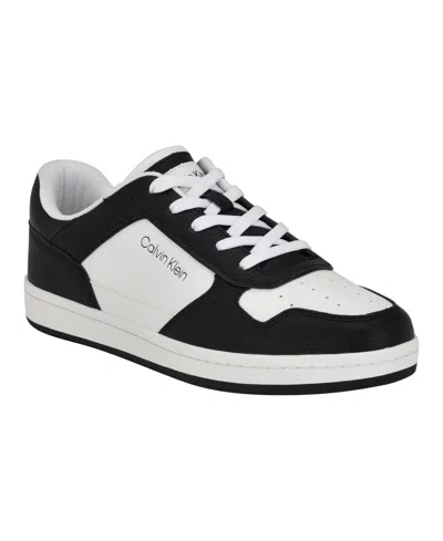 Calvin Klein Men's Landy Round Toe Lace Up Sneakers In Multi