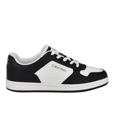 Calvin Klein Men's Landy Round Toe Lace Up Sneakers In Multi