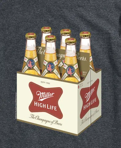 Airwaves Men's Miller High Life Core Short Sleeve T-shirt In Gray