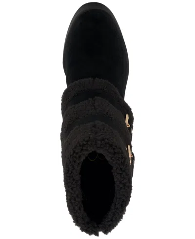 Jessica Simpson Women's Meztyn Cozy Wedge Booties In Black